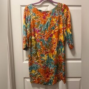 Zara Multicolor Patterned Dress Sz S
